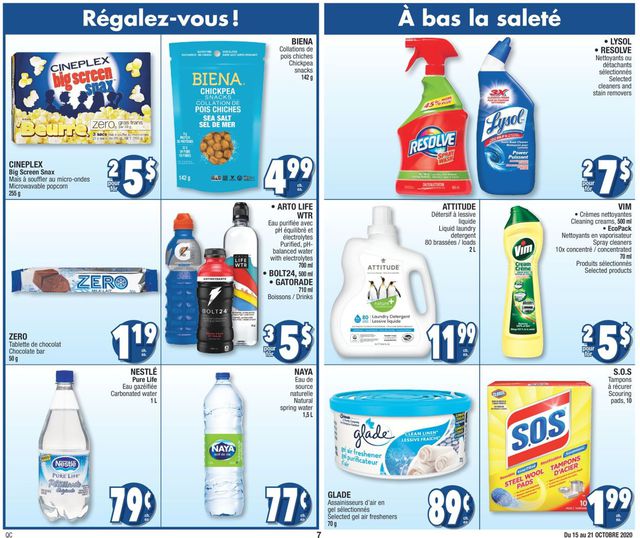 Jean Coutu Flyer from 10/15/2020