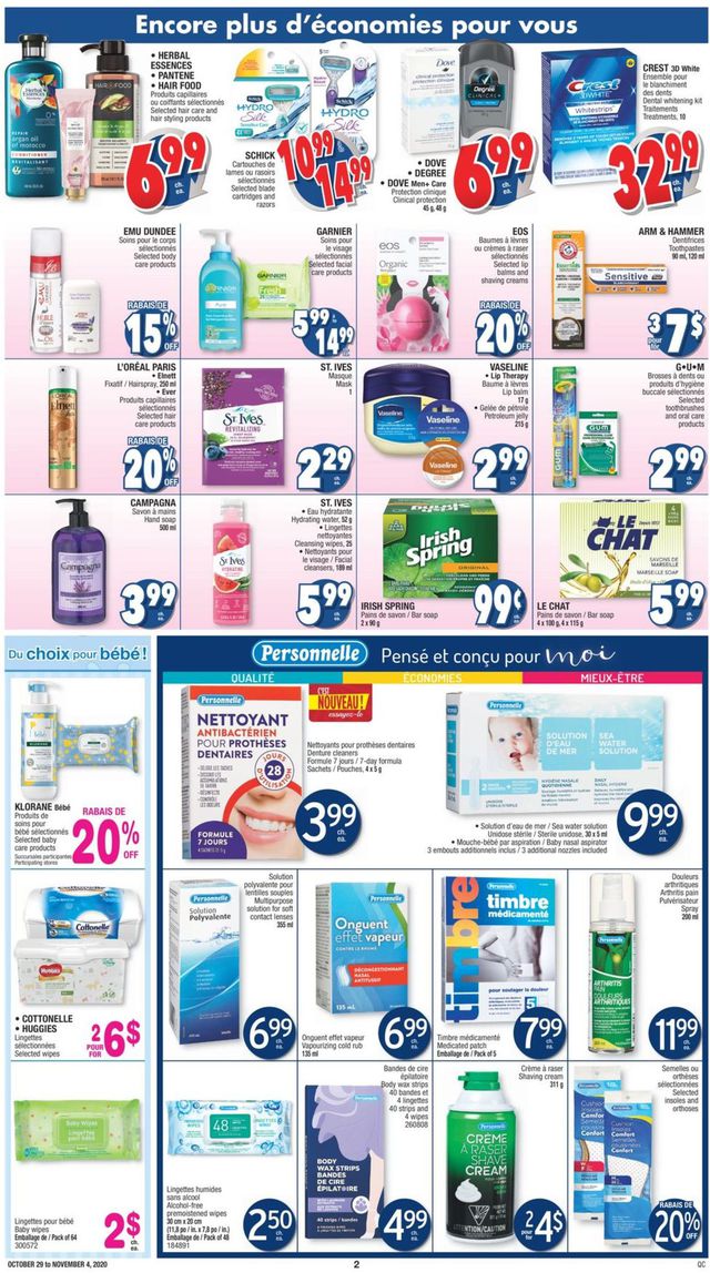 Jean Coutu Flyer from 10/29/2020