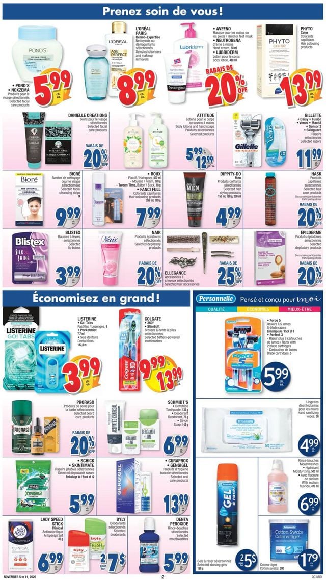 Jean Coutu Flyer from 11/05/2020