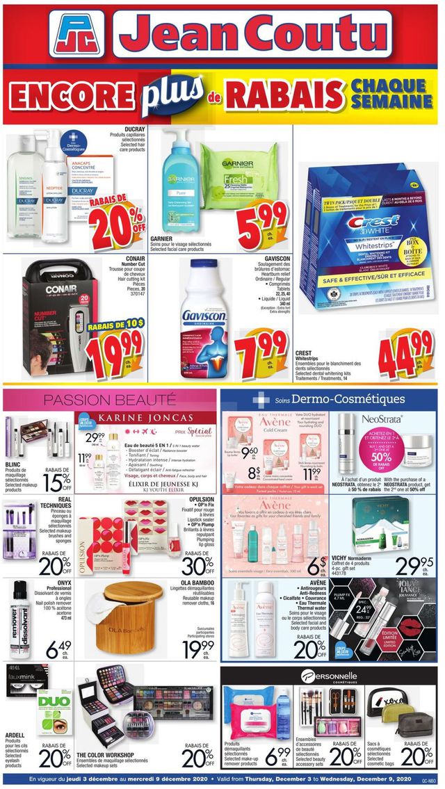 Jean Coutu Flyer from 12/03/2020