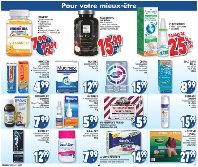 Jean Coutu Flyer from 12/26/2020