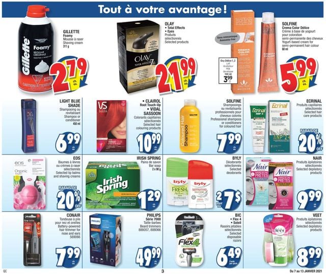Jean Coutu Flyer from 01/07/2021