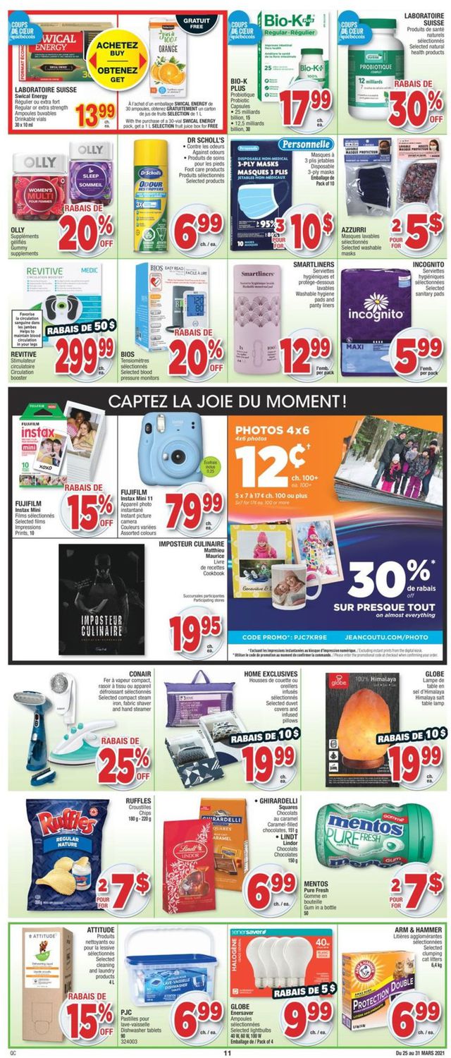 Jean Coutu Flyer from 03/25/2021