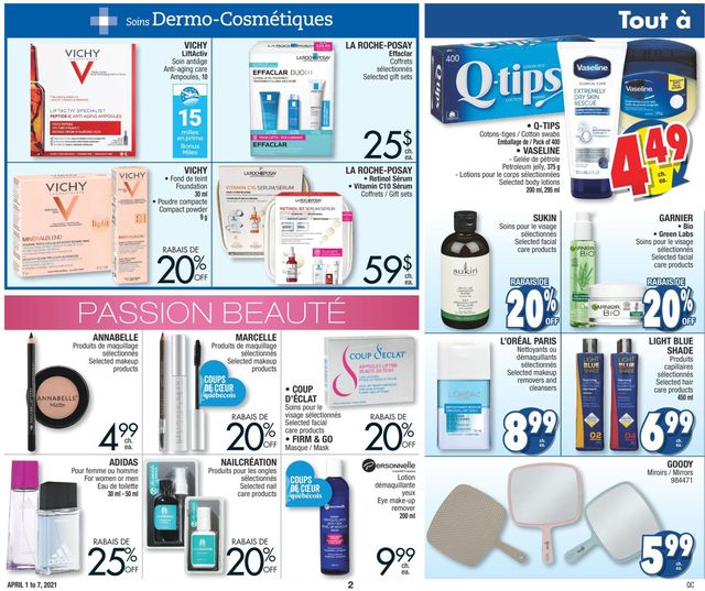 Jean Coutu Flyer from 04/01/2021