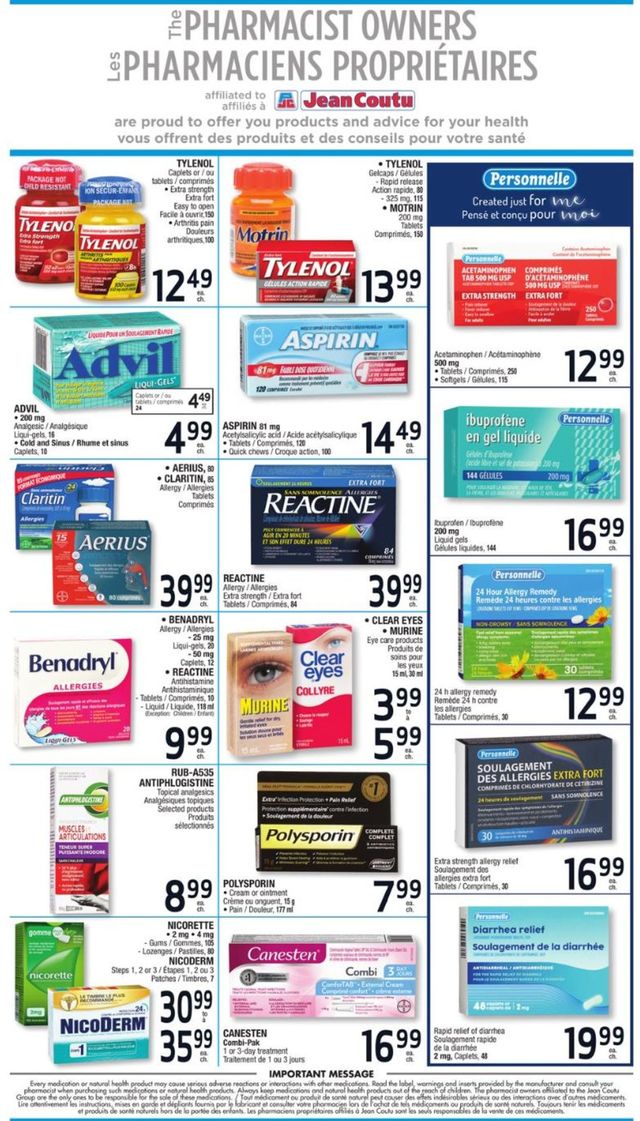 Jean Coutu Flyer from 06/04/2021