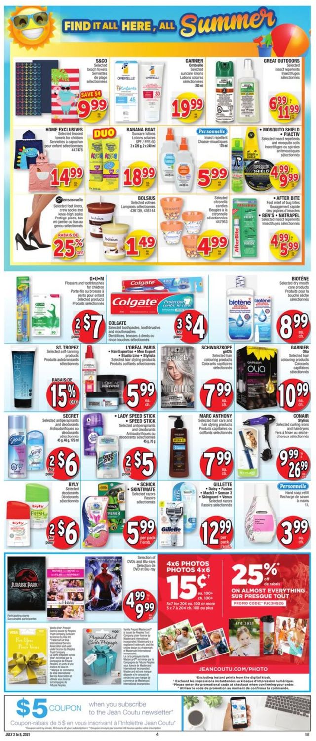 Jean Coutu Flyer from 07/02/2021
