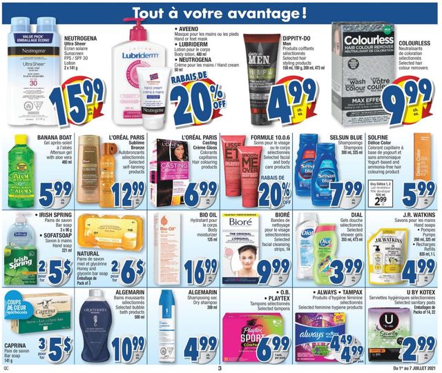 Jean Coutu Flyer from 07/01/2021