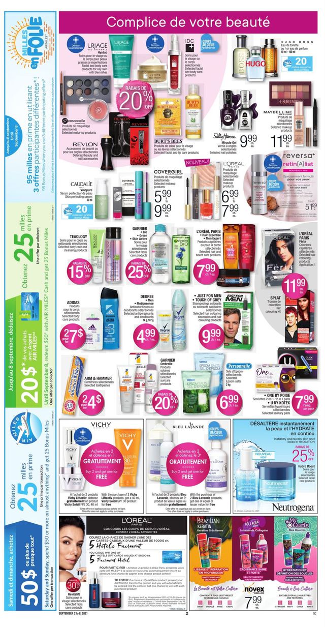 Jean Coutu Flyer from 09/01/2021