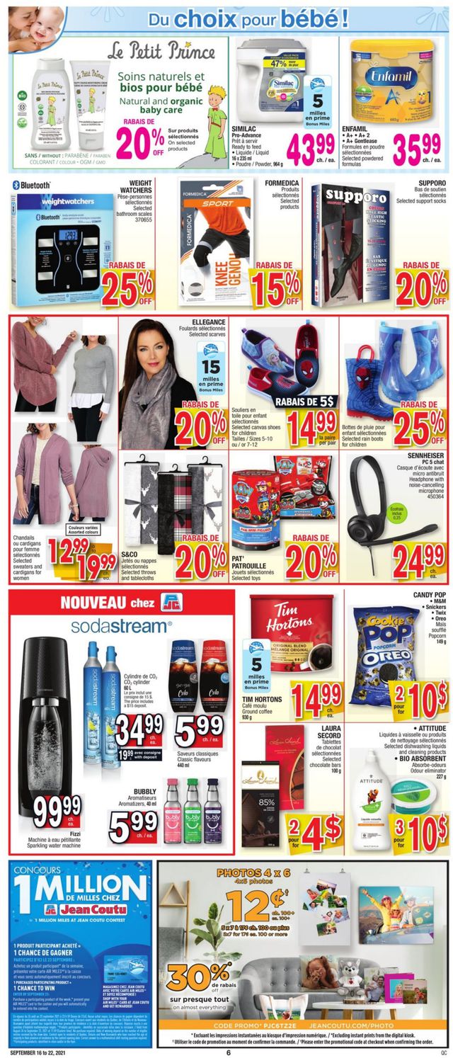 Jean Coutu Flyer from 09/16/2021