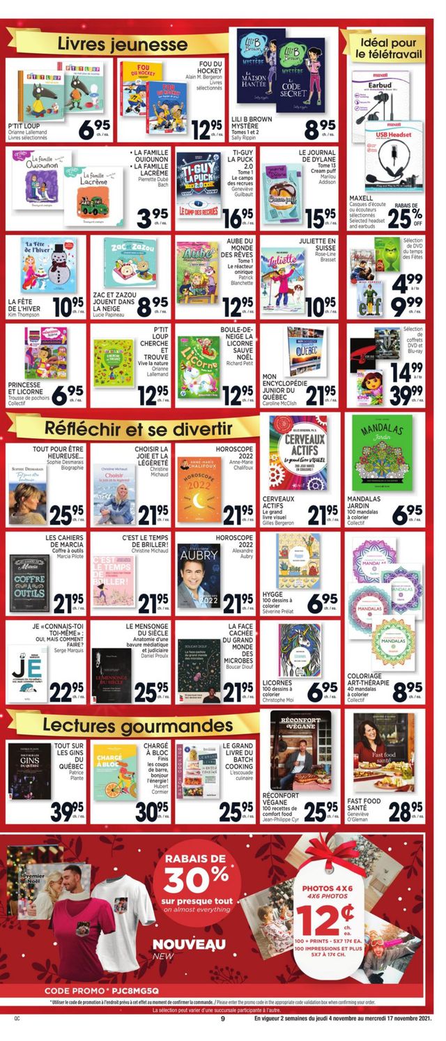 Jean Coutu Flyer from 11/04/2021