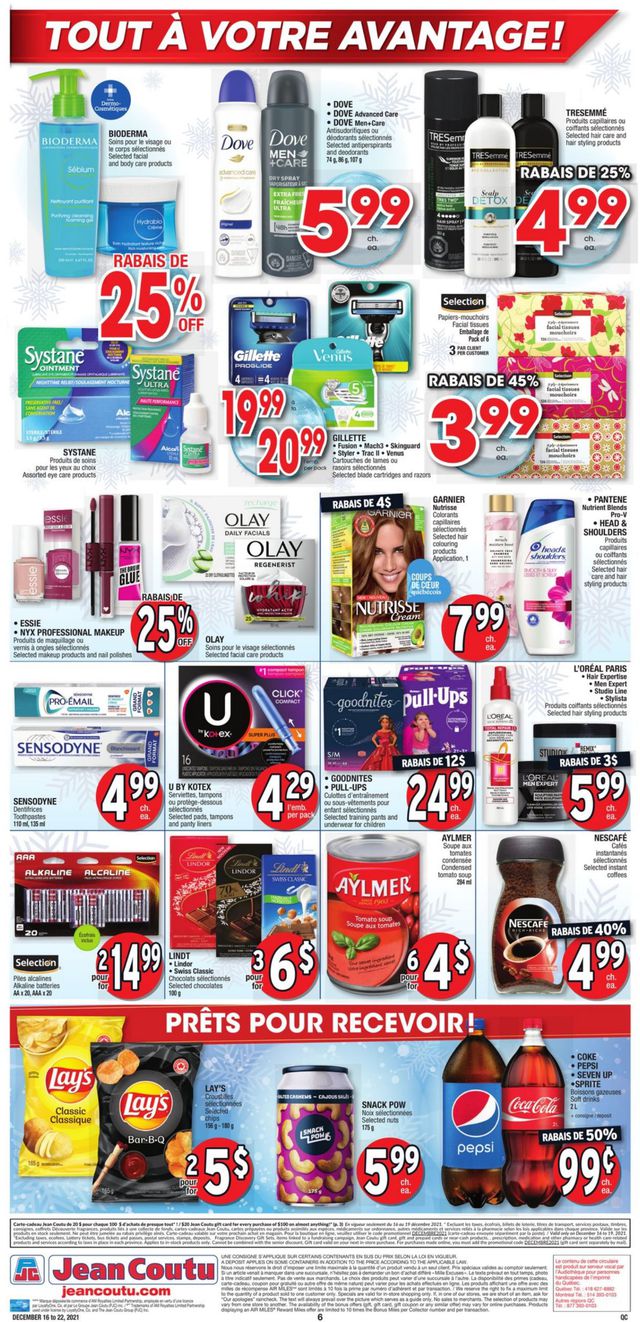 Jean Coutu Flyer from 12/16/2021