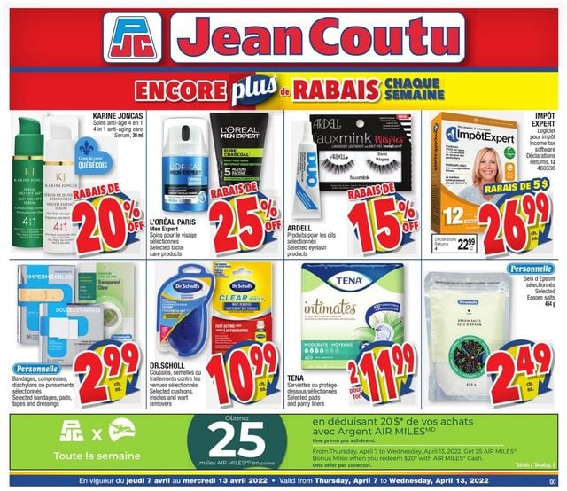 Jean Coutu Flyer from 04/07/2022