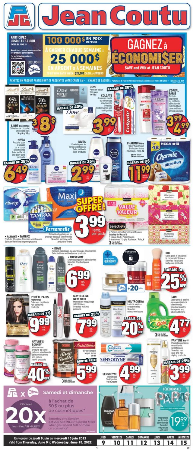 Jean Coutu Flyer from 06/09/2022