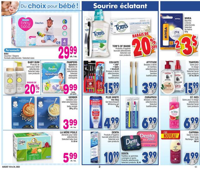 Jean Coutu Flyer from 08/18/2022