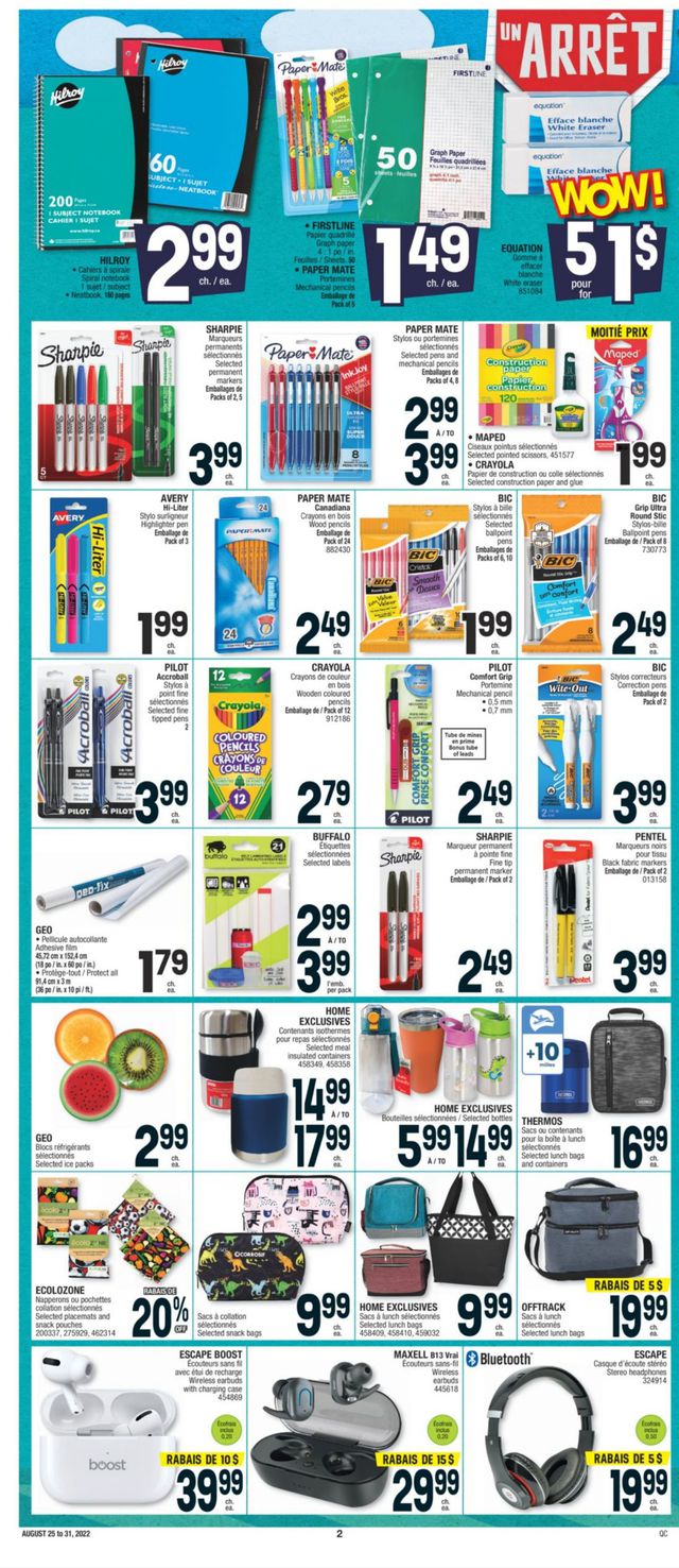 Jean Coutu Flyer from 08/25/2022