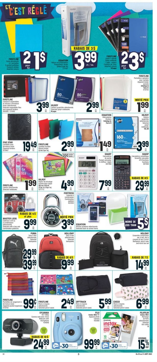 Jean Coutu Flyer from 08/25/2022