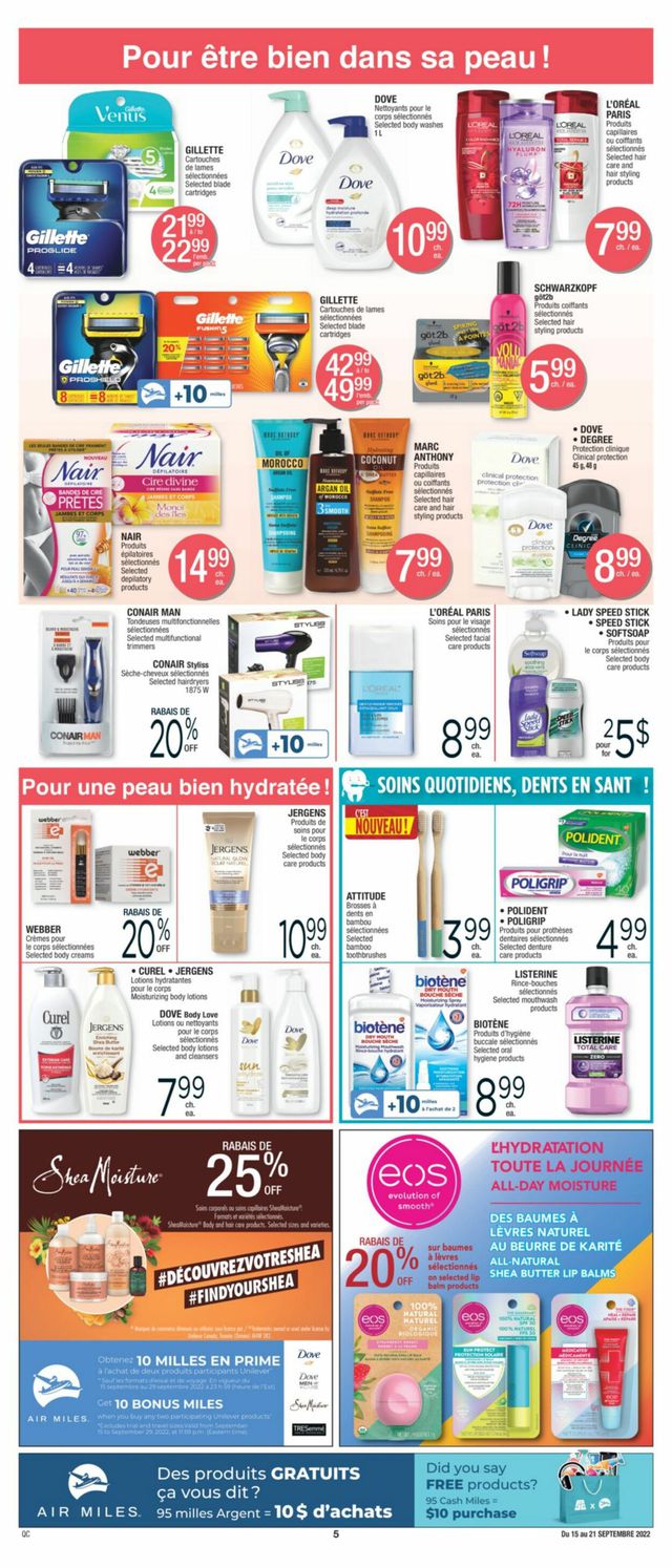Jean Coutu Flyer from 09/15/2022