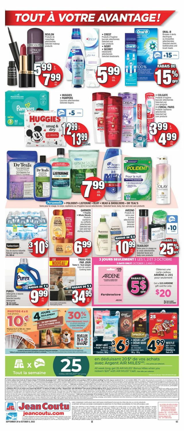 Jean Coutu Flyer from 09/29/2022