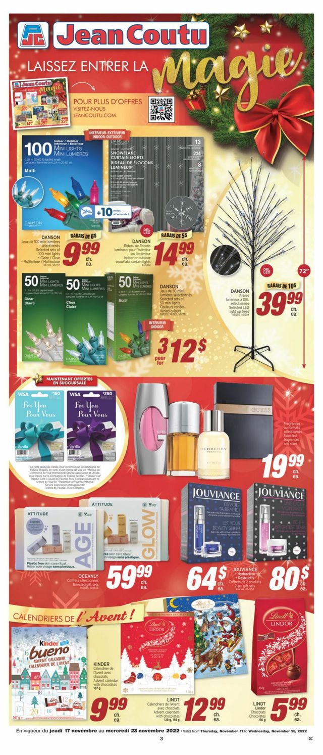 Jean Coutu Flyer from 11/17/2022