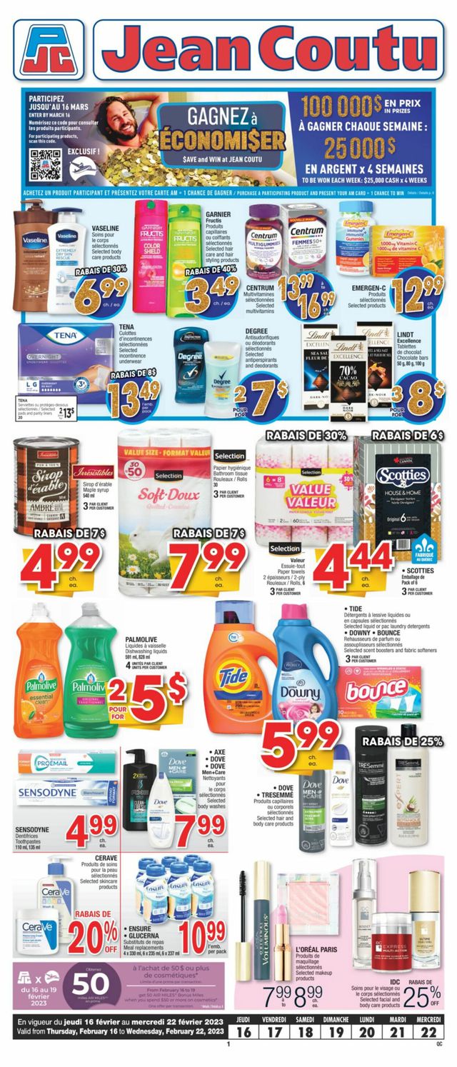 Jean Coutu Flyer from 02/16/2023