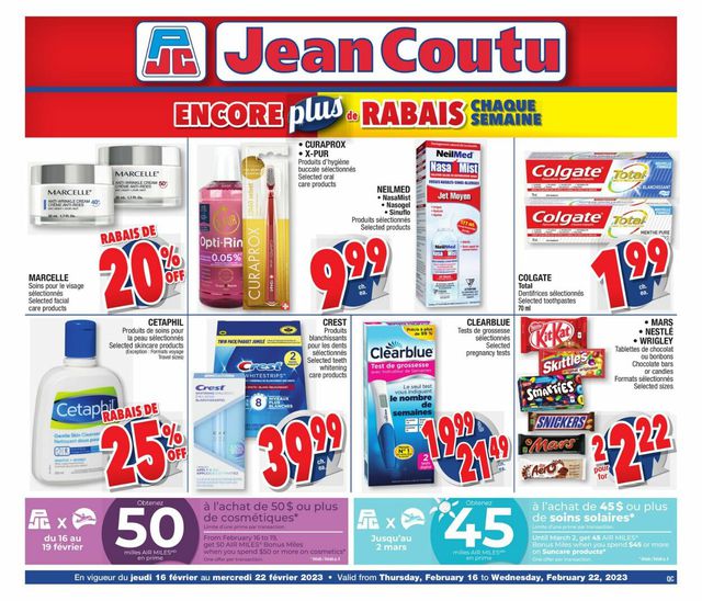 Jean Coutu Flyer from 02/16/2023