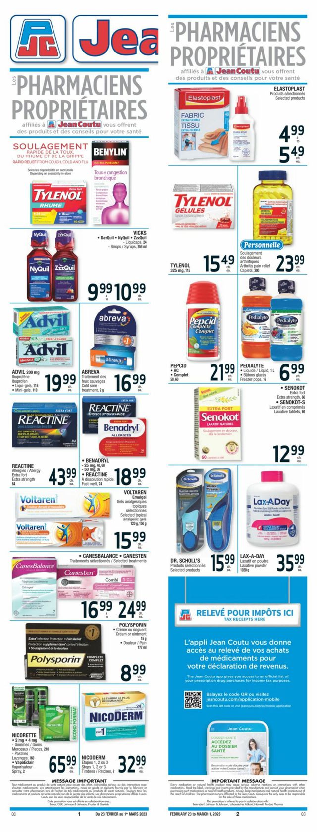 Jean Coutu Flyer from 02/23/2023