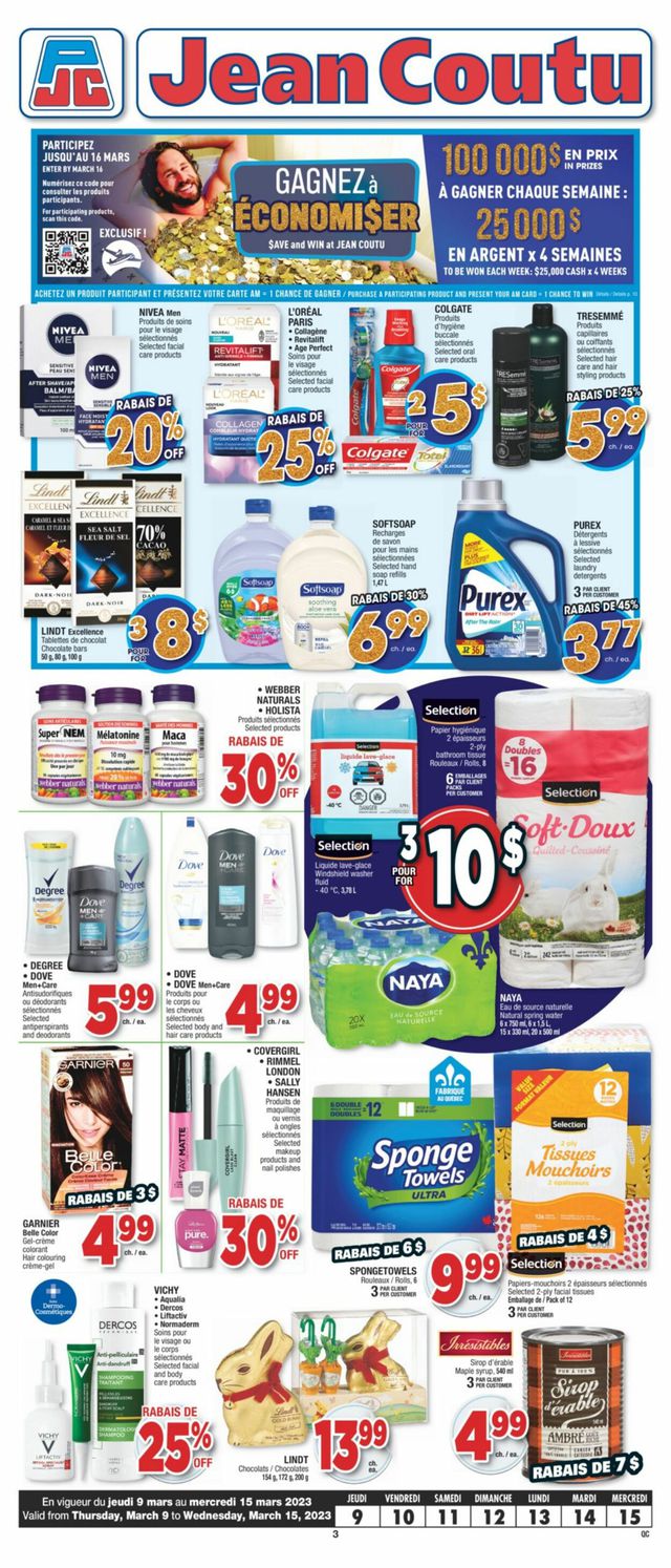 Jean Coutu Flyer from 03/09/2023