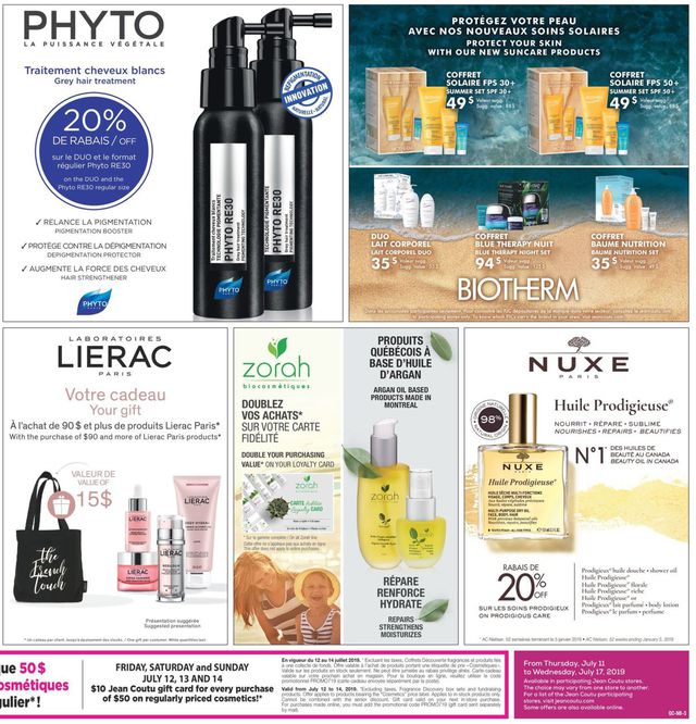 Jean Coutu Flyer from 07/11/2019