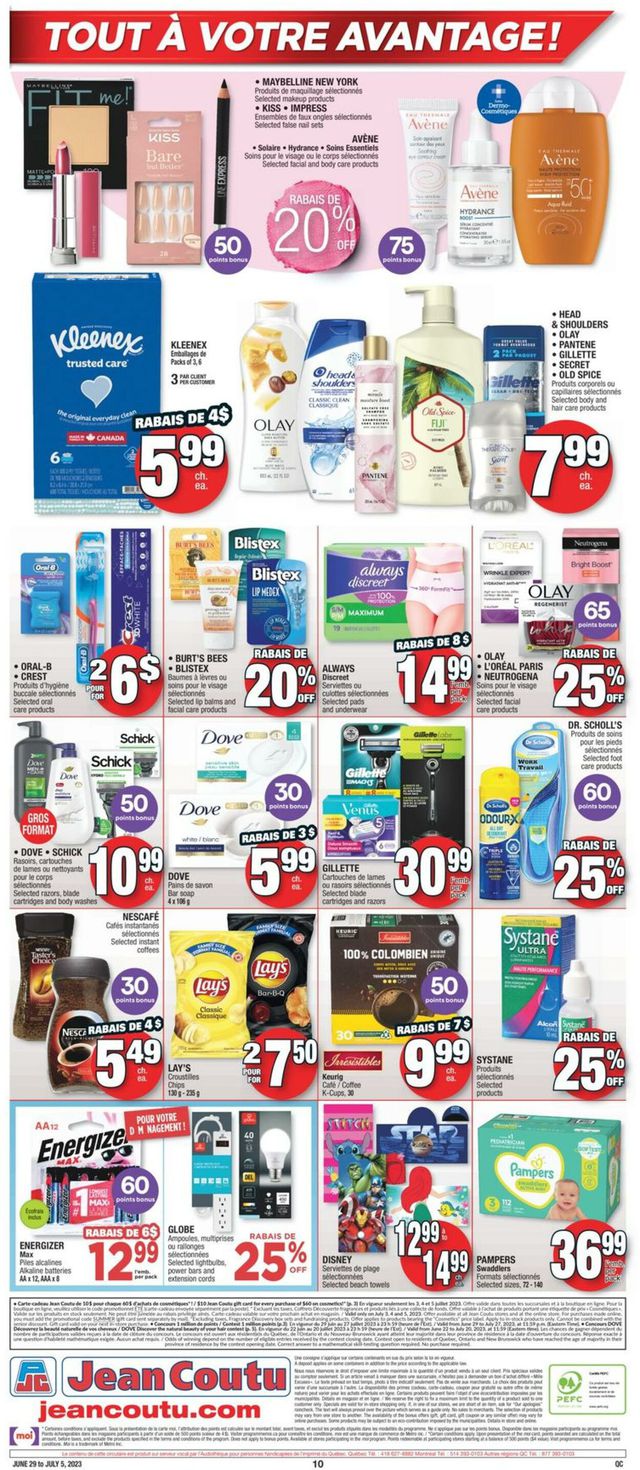 Jean Coutu Flyer from 06/29/2023