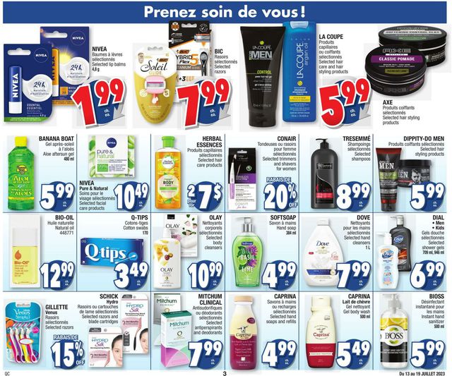 Jean Coutu Flyer from 07/13/2023