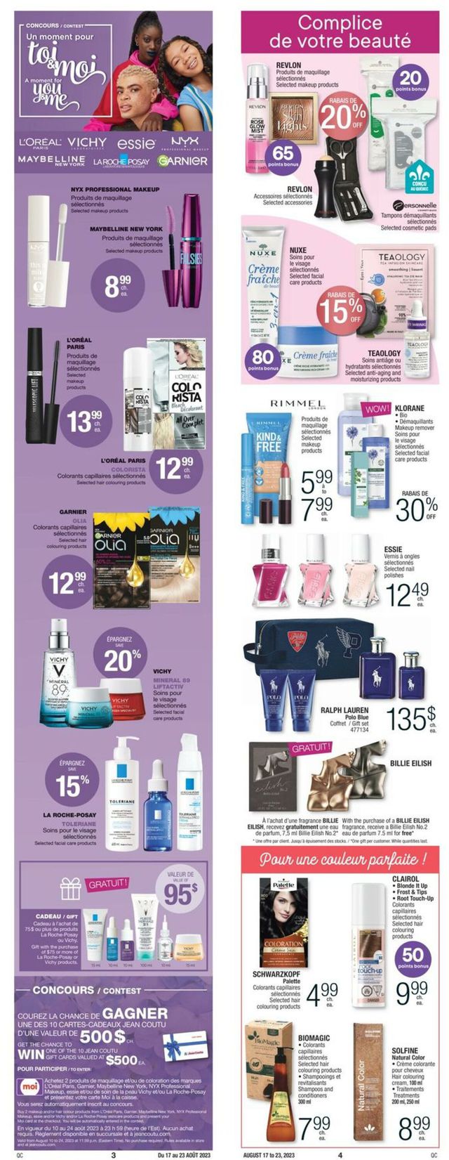 Jean Coutu Flyer from 08/17/2023