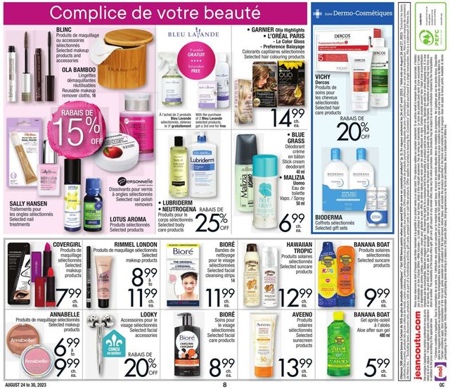 Jean Coutu Flyer from 08/24/2023