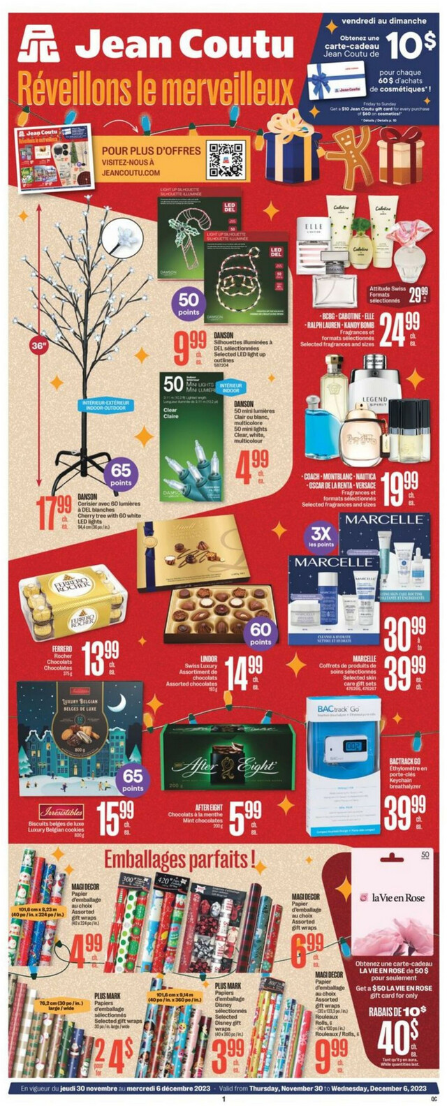Jean Coutu Flyer from 11/30/2023