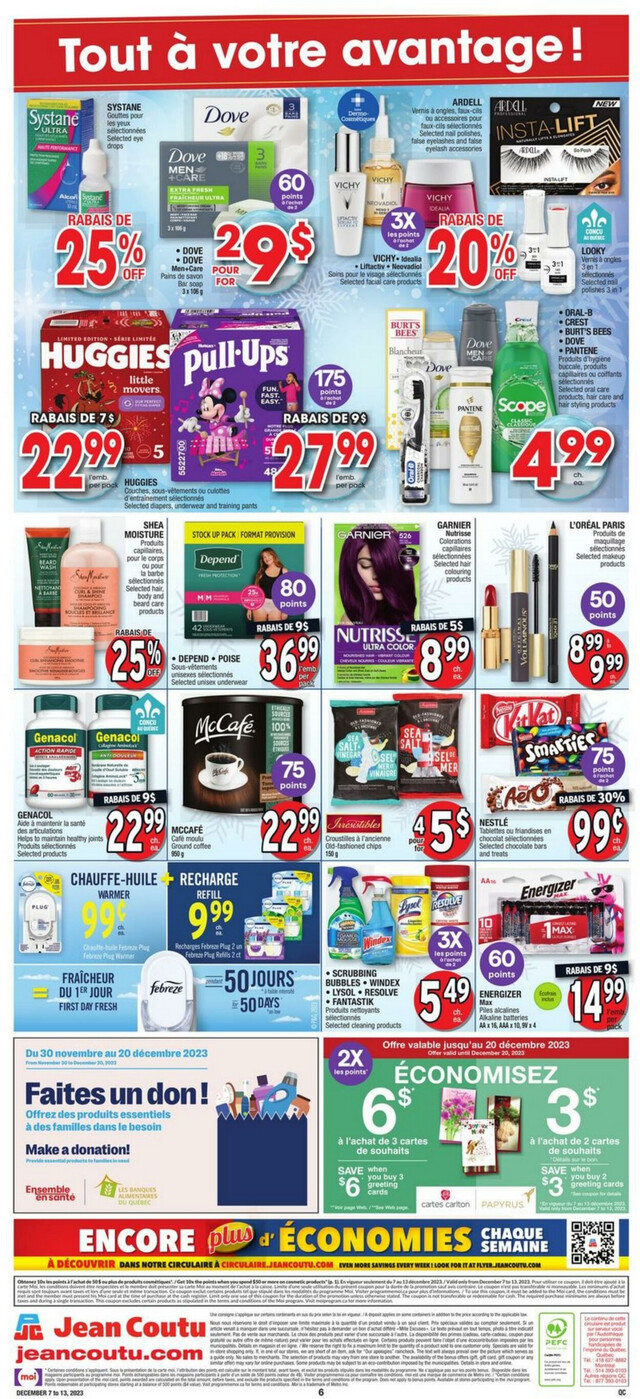 Jean Coutu Flyer from 12/07/2023