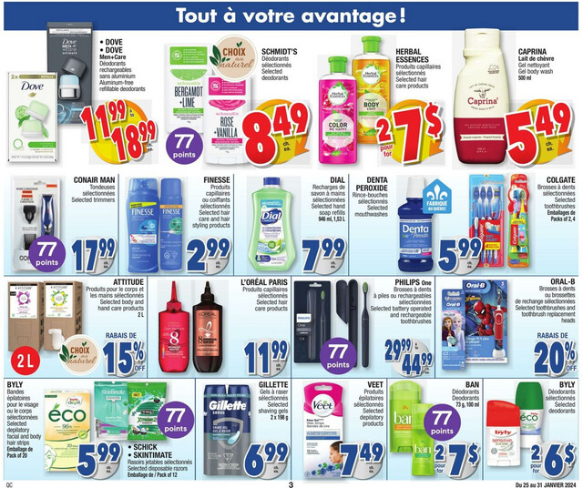 Jean Coutu Flyer from 01/25/2024