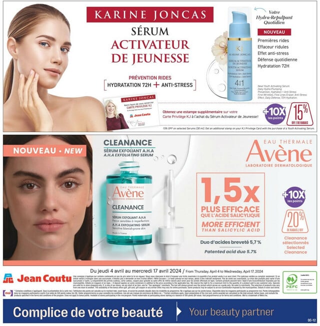 Jean Coutu Flyer from 04/04/2024