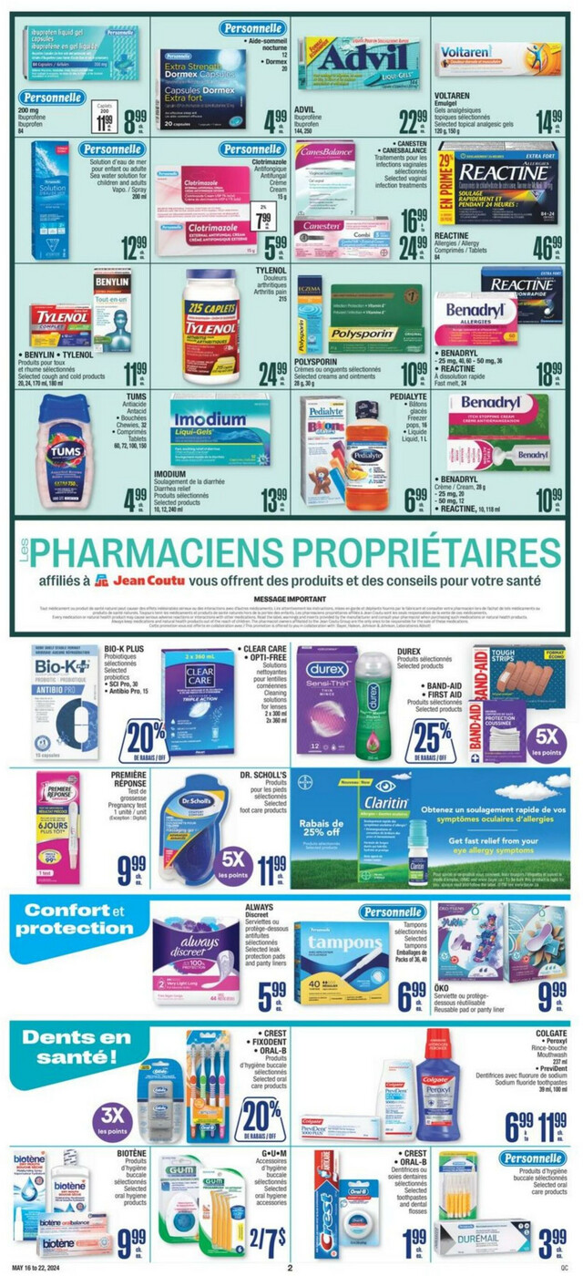 Jean Coutu Flyer from 05/16/2024