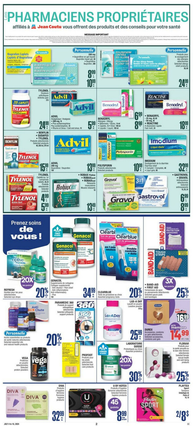 Jean Coutu Flyer from 07/04/2024