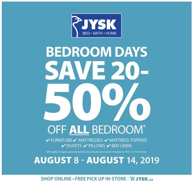 JYSK Flyer from 08/08/2019