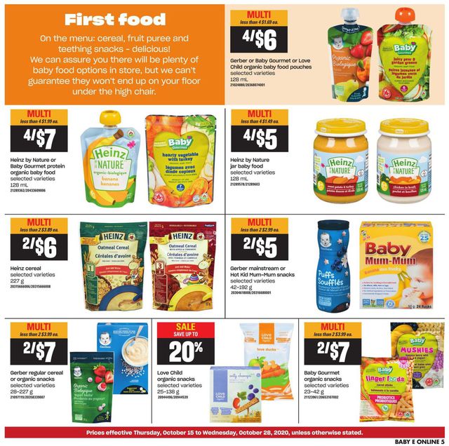 Loblaws Flyer from 10/15/2020