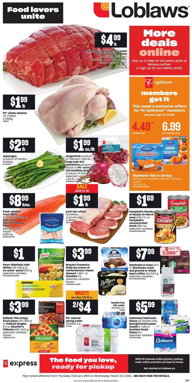 Loblaws Flyer from 02/25/2021