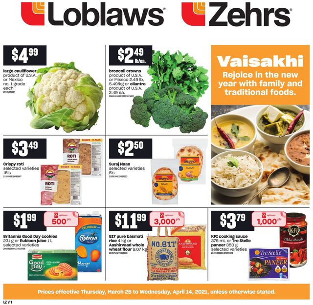 Loblaws Flyer from 03/25/2021