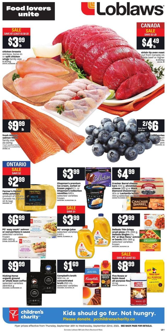 Loblaws Flyer from 09/16/2021