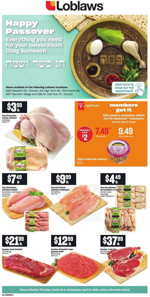 Loblaws Flyer from 03/24/2022