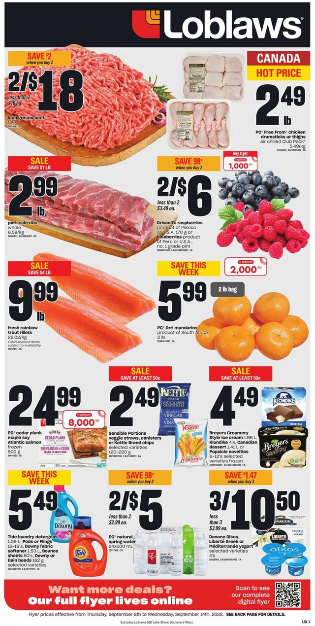 Loblaws Flyer from 09/08/2022