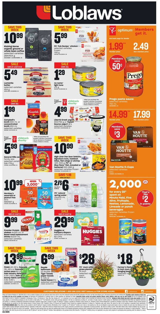 Loblaws Flyer from 09/15/2022