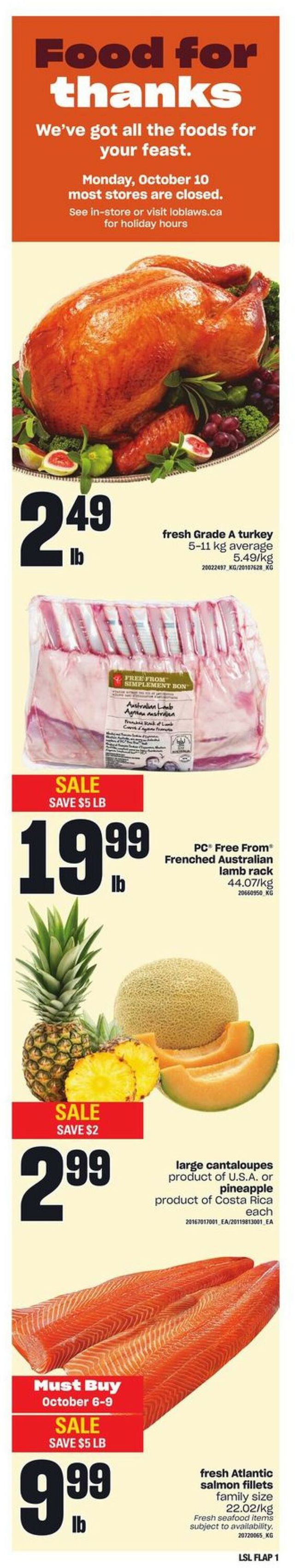 Loblaws Flyer from 10/06/2022