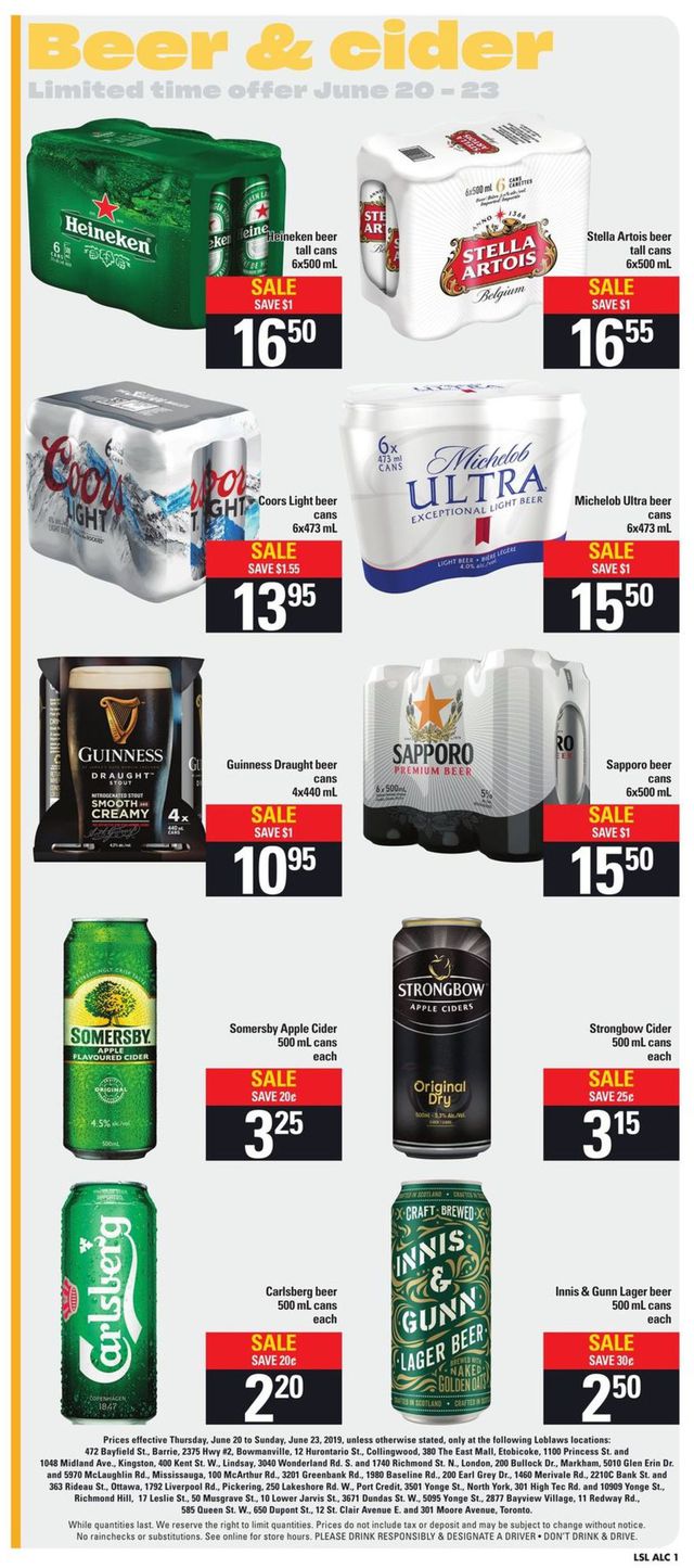 Loblaws Flyer from 06/20/2019