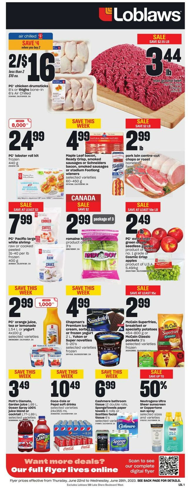 Loblaws Flyer from 06/22/2023