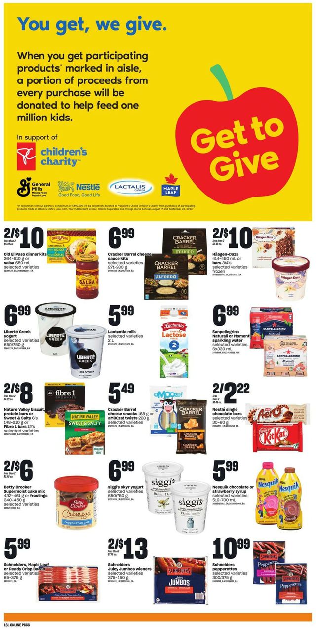 Loblaws Flyer from 08/24/2023